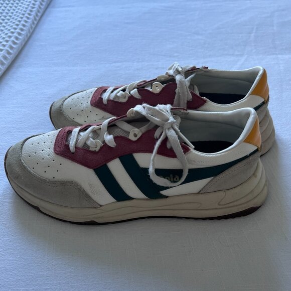 Gola Saturn Quadrant Leather Sneaker - Picture 3 of 7